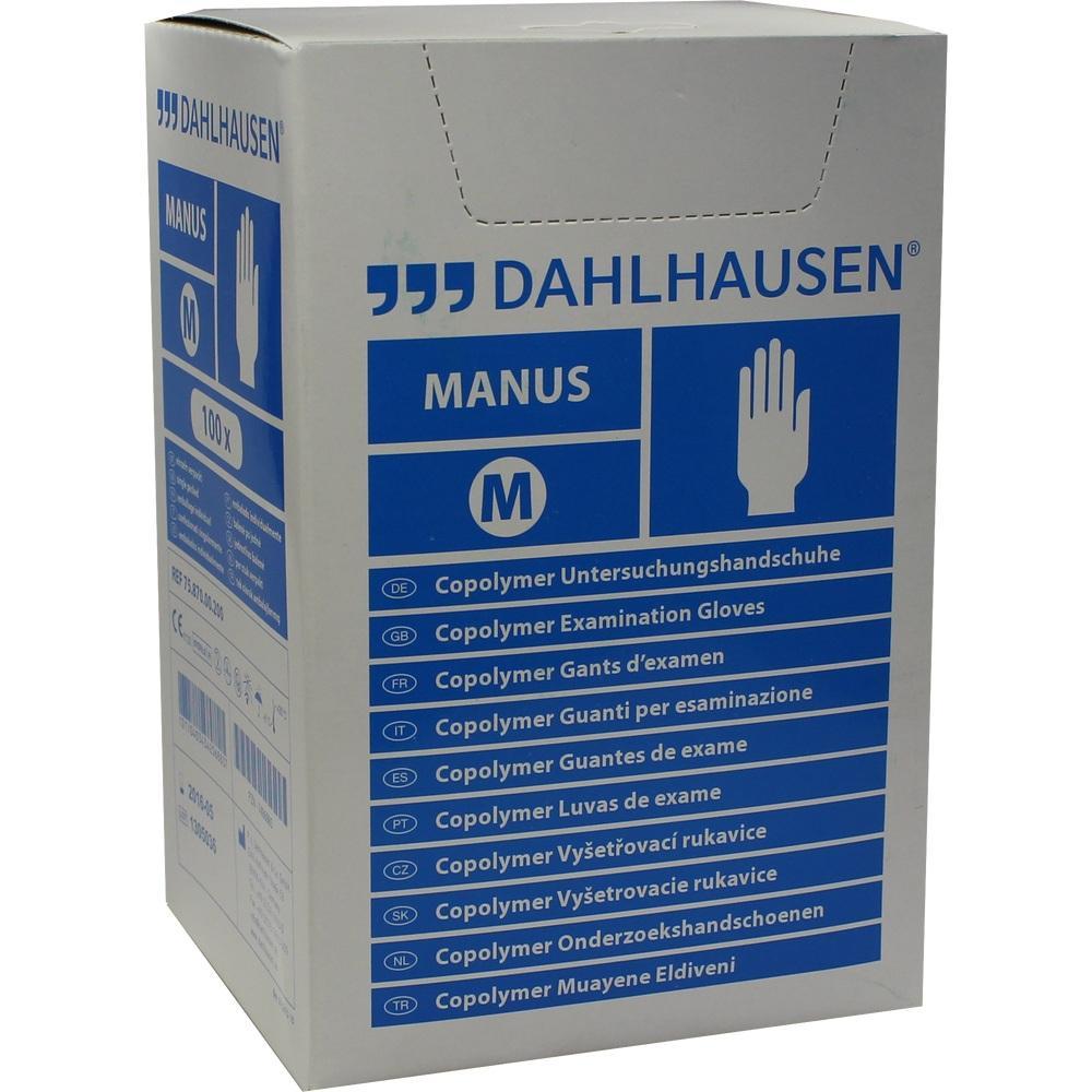 Eine Schachtel mit medizinischen Handschuhen in Größe M.
